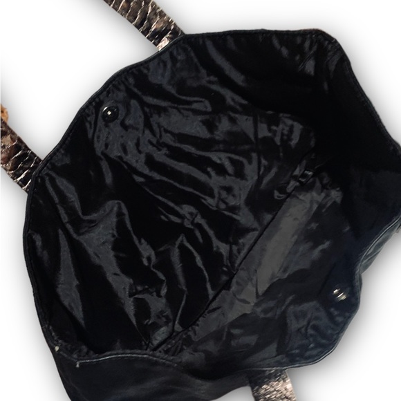 Jimmy Choo • Vegan Leather Parfums Shopper Tote Bag / Rose Gold Snakeskin - Picture 4 of 6